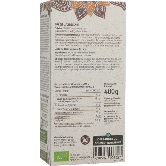 Bio Kokosblütenzucker 400g